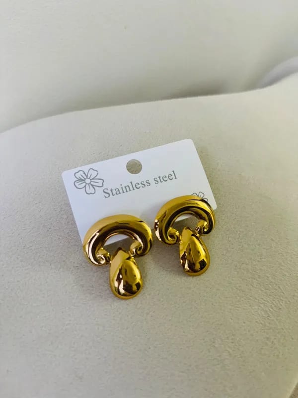 Mushroom Drop Statement Earrings