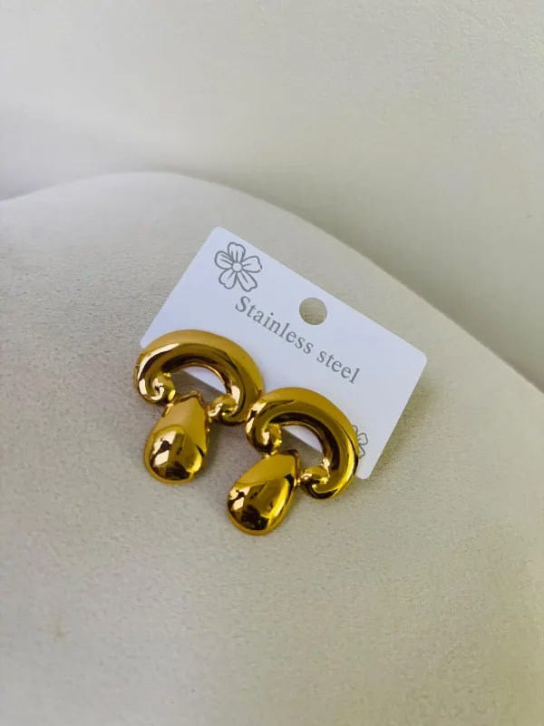 Mushroom Drop Statement Earrings thumbnail 3