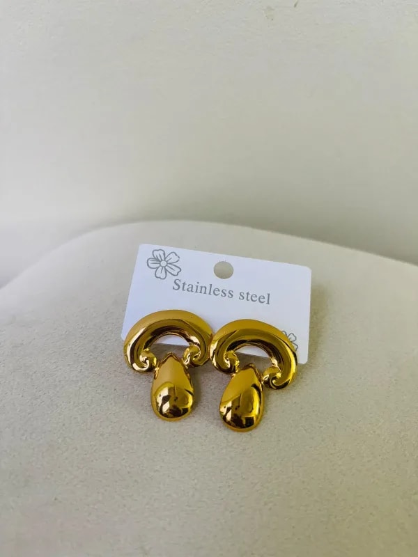Mushroom Drop Statement Earrings thumbnail 2