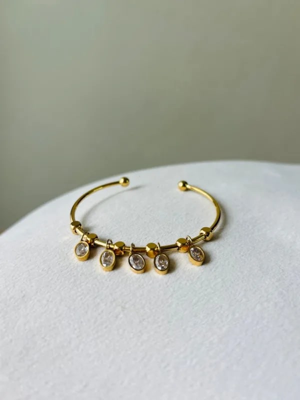 Kiyu Ziyu Oval Crystal Bangle thumbnail 3