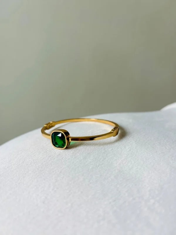 Trending Baby Crystal Gold Cuff Bracelet - Kiyu Ziyu thumbnail 6