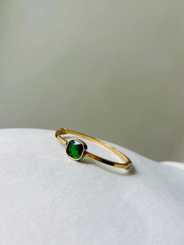 Trending Baby Crystal Gold Cuff Bracelet - Kiyu Ziyu thumbnail 5