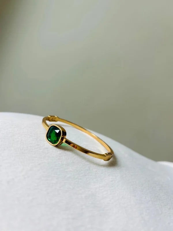 Trending Baby Crystal Gold Cuff Bracelet - Kiyu Ziyu thumbnail 4
