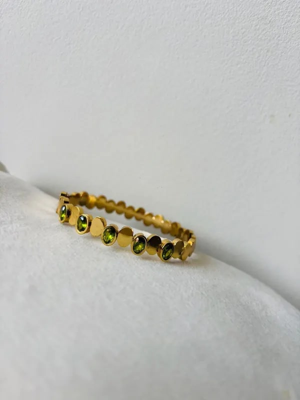 Golden Olive Bangle Adults Size thumbnail 3