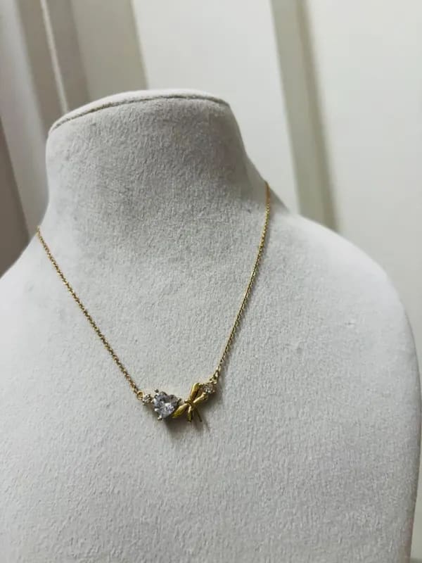 Butterfly Heart Necklace thumbnail 2