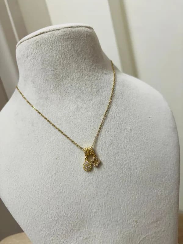 Twin Charm Necklace thumbnail 2