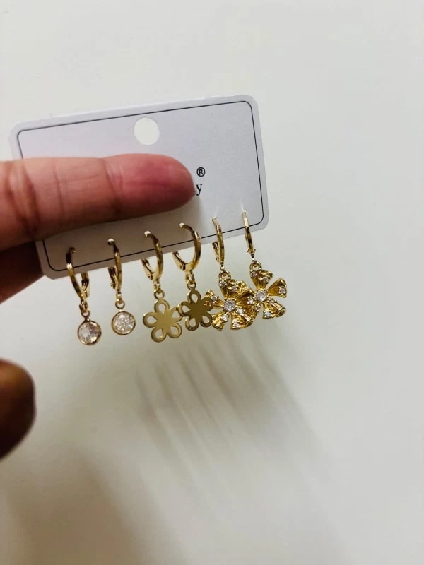 Zircon combo Earrings thumbnail 2