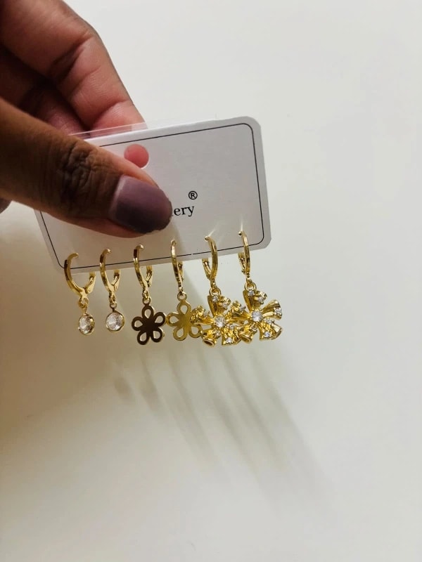 Zircon combo Earrings