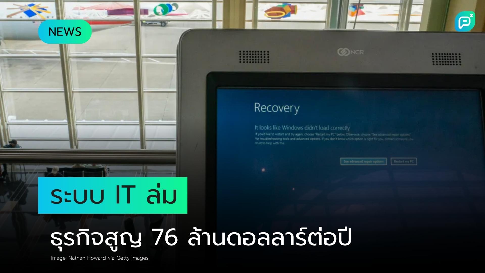 การหยุดชะงักของระบบ IT ทำให้ธุรกิจสูญเสียเงิน 76 ล้านดอลลาร์ต่อปี