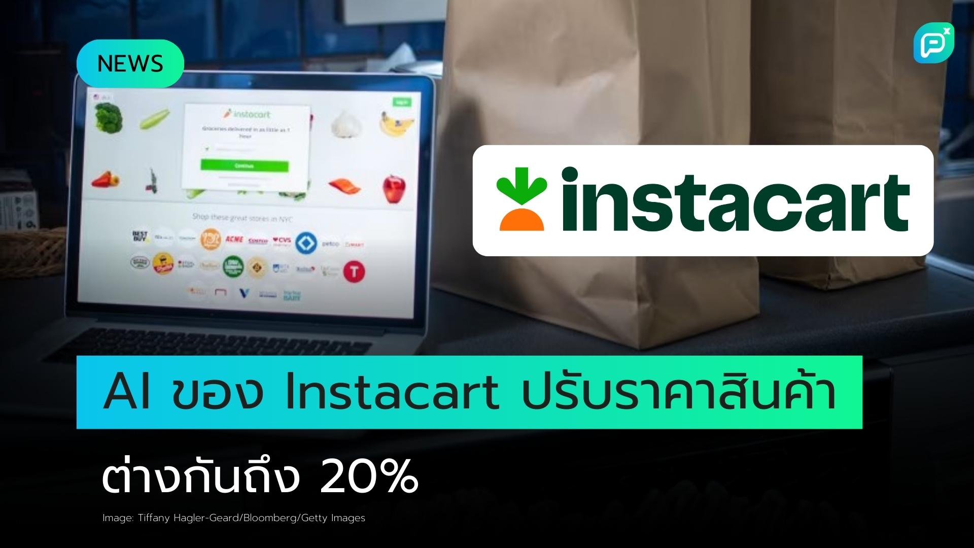 เทคโนโลยี AI ของ Instacart เพิ่มราคาสินค้าเดียวกันสูงถึง 20%