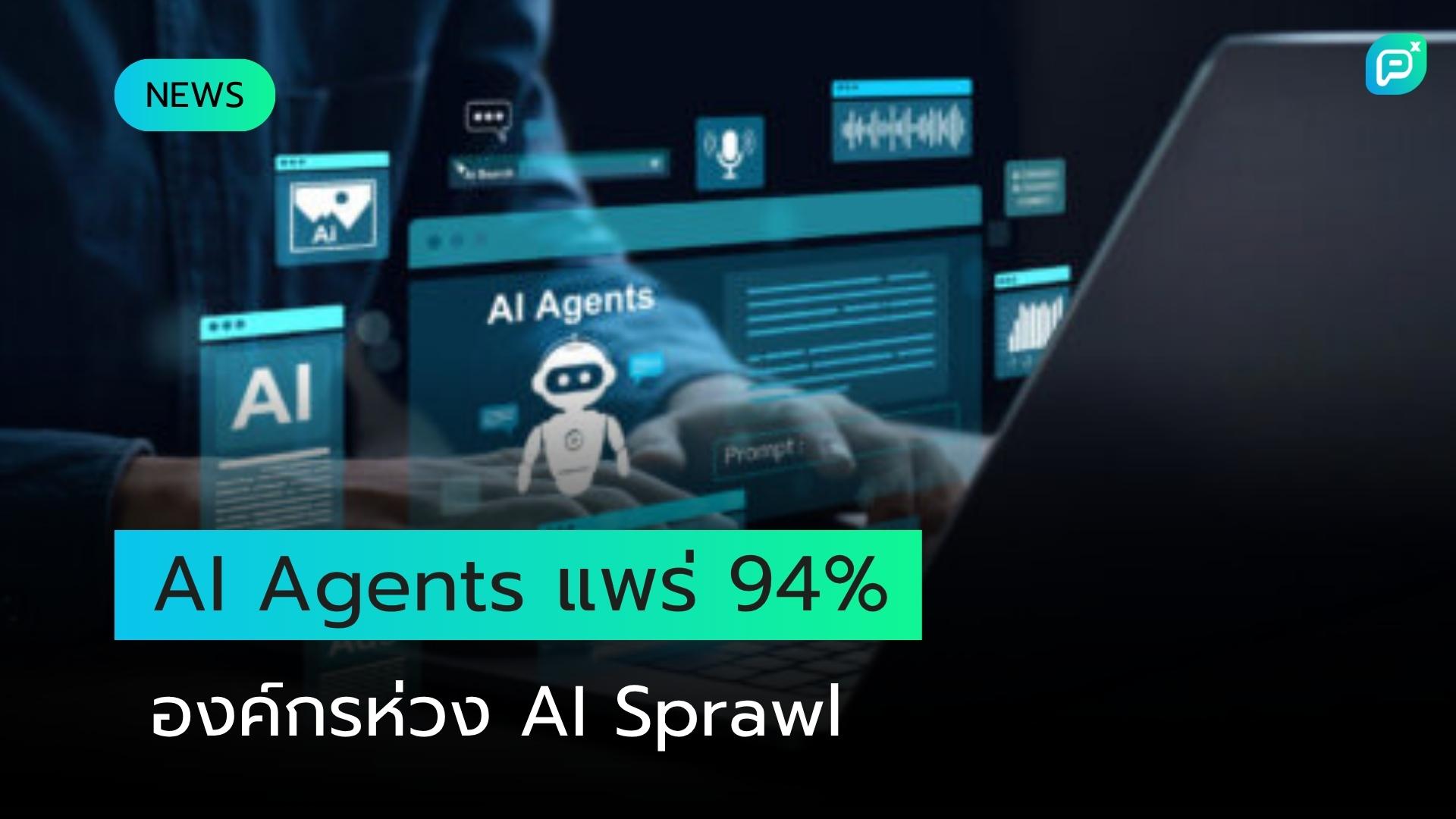 AI Agents แพร่กระจายทั่วองค์กร 94% ห่วง AI Sprawl เสี่ยงซับซ้อน-ละเมิดความปลอดภัย