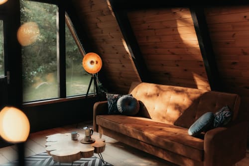 The Black A-Frame — Forest Cabin with Hot Tub — 2