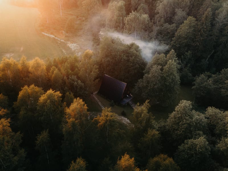 The Black A-Frame — Forest Cabin with Hot Tub — 5