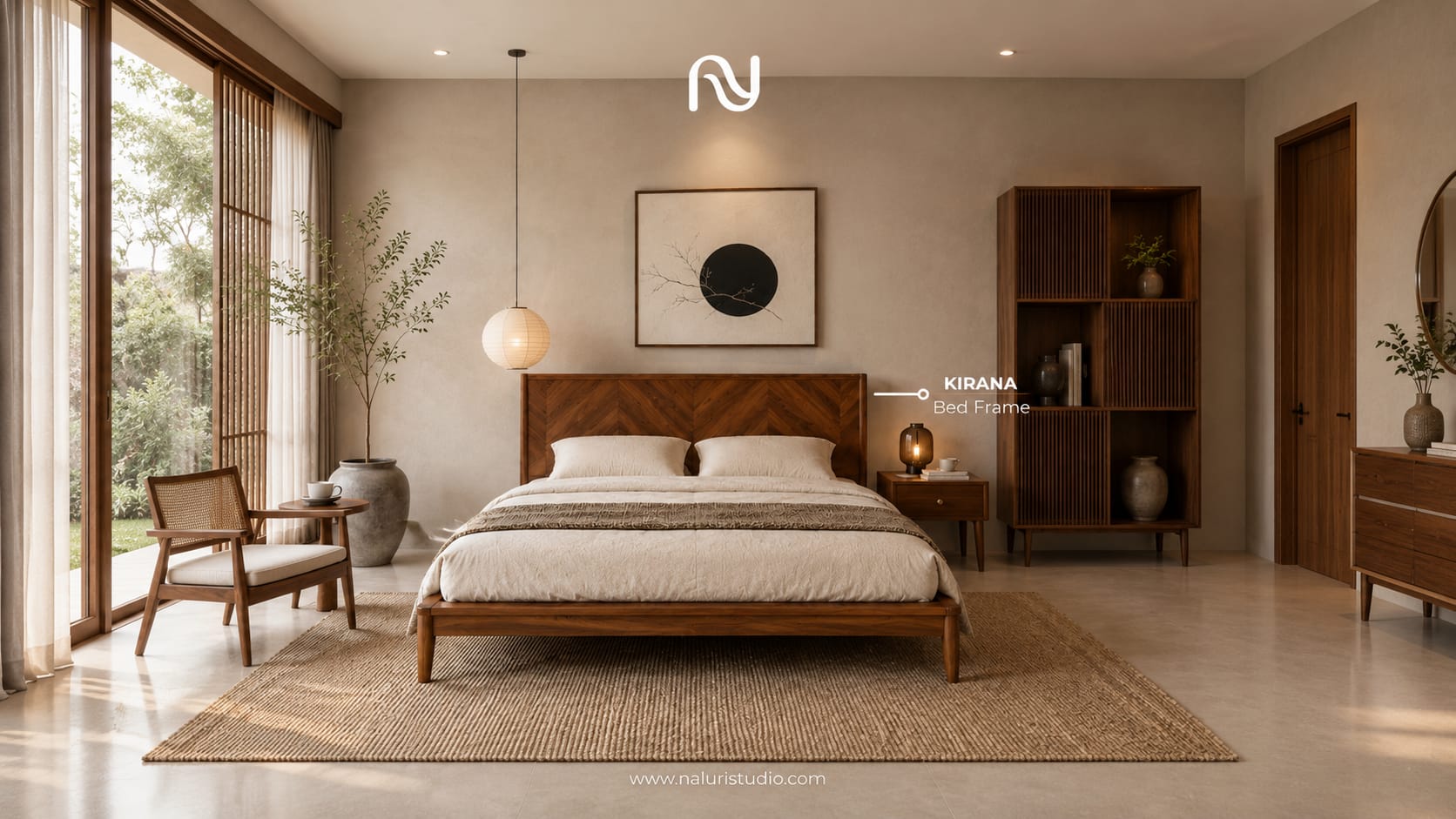 Inspirasi Kamar Tidur Natural Japandi: Hangat, Minimalis, dan Tetap Elegan