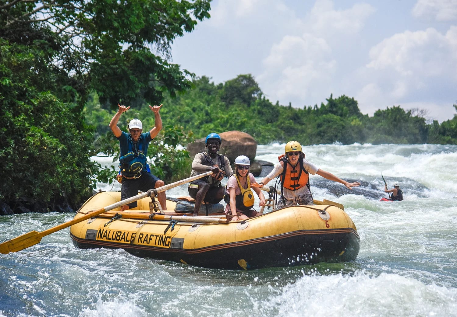 Welcomes you to Jinja. East Africa's Adventure Capital is home to some of the world's finest grade 5 white water rafting and other adventure activities. Whether you are a first-timer, family or high adventure enthusiast,