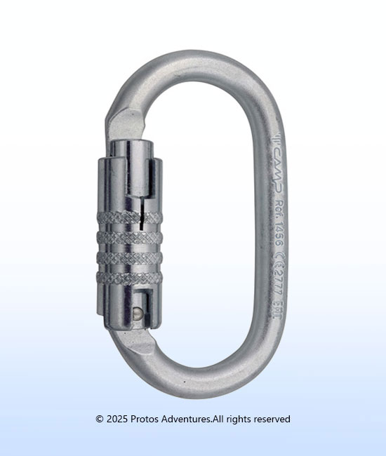 OVAL PRO 3LOCK - Steel Carabiner