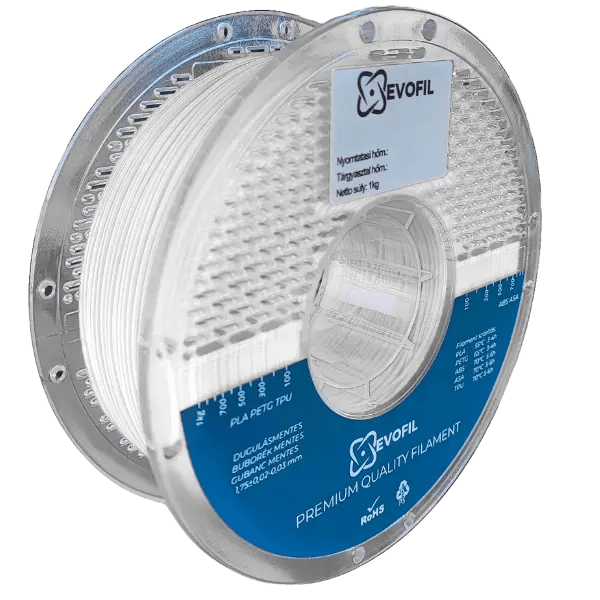 Evofil High Speed PLA filament - Fehér 1,75mm 1kg