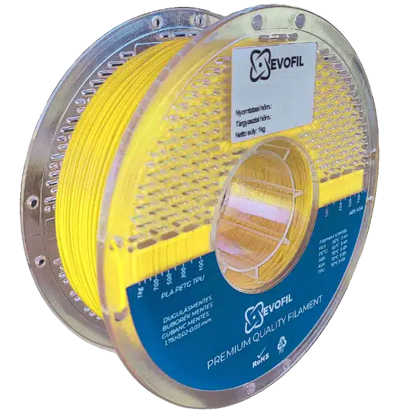 Evofil High Speed PLA filament - Sárga 1,75mm 1kg