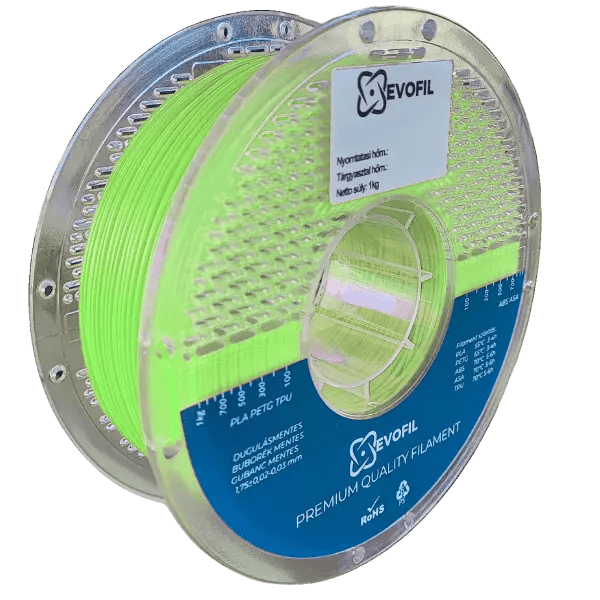 Evofil PLA Pro filament - Világoszöld 1,75mm 1kg
