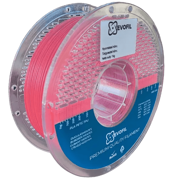 Evofil TPU 95A filament - Rózsaszín 1,75mm 1kg