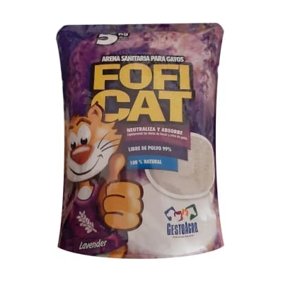 Arena para gatos Foficat - Lavanda 5Kg