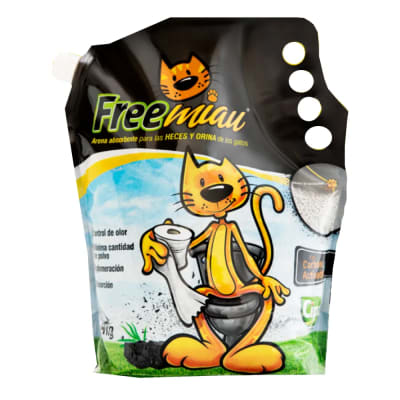 Arena para gatos Freemiau con Carbón Activado 4Kg