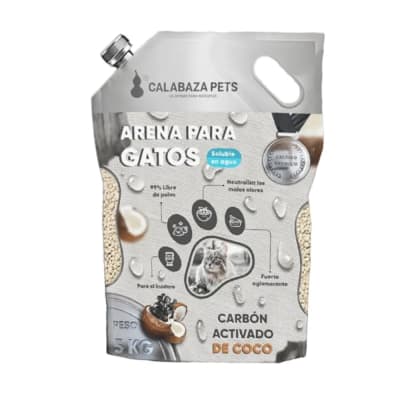 Arena para gatos Calabaza Premium con Carbón Activado