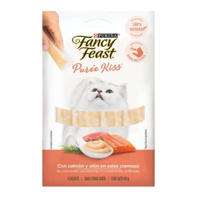 Fancy Feast Purée Kiss Atún y Salmón