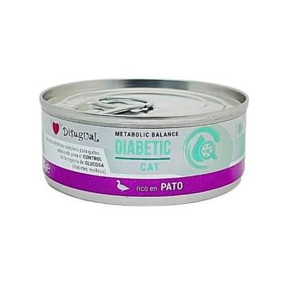 Alimento Húmedo Disugual Cat Diabetic Lata - Pato 85Gr
