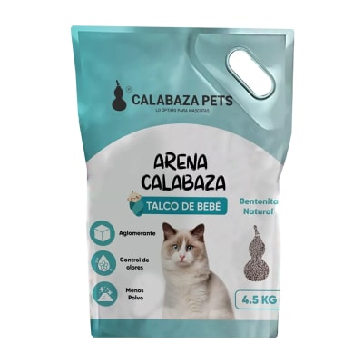Arena para gatos Calabaza Aroma Talco