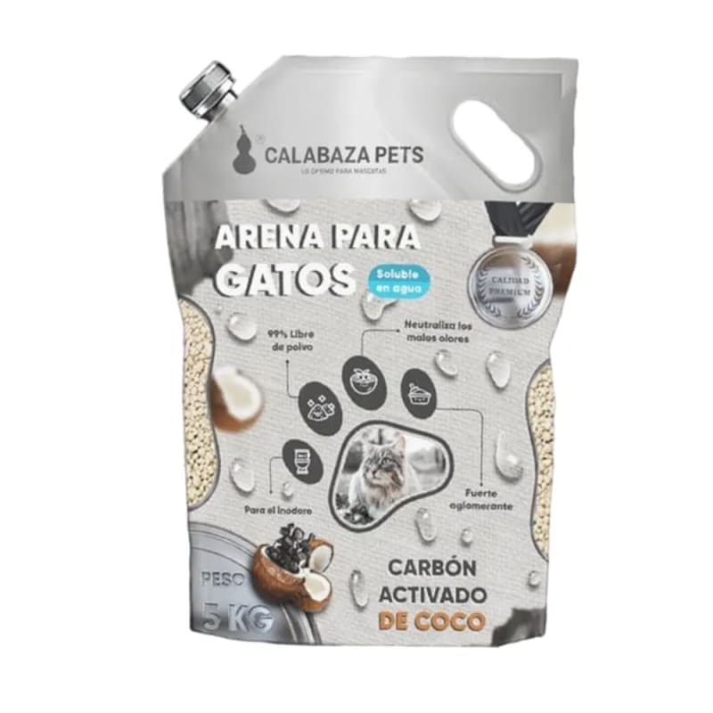 Imagen principal de Arena para gatos Calabaza Premium con Carbón Activado