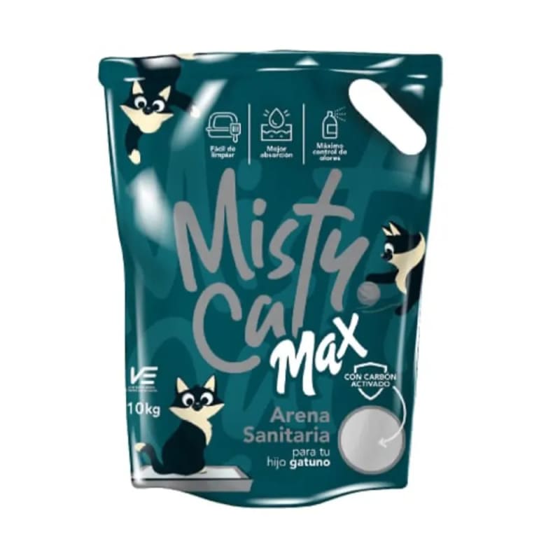 Imagen principal de Arena para gatos Misty Cat con Carbón Activado 10Kg