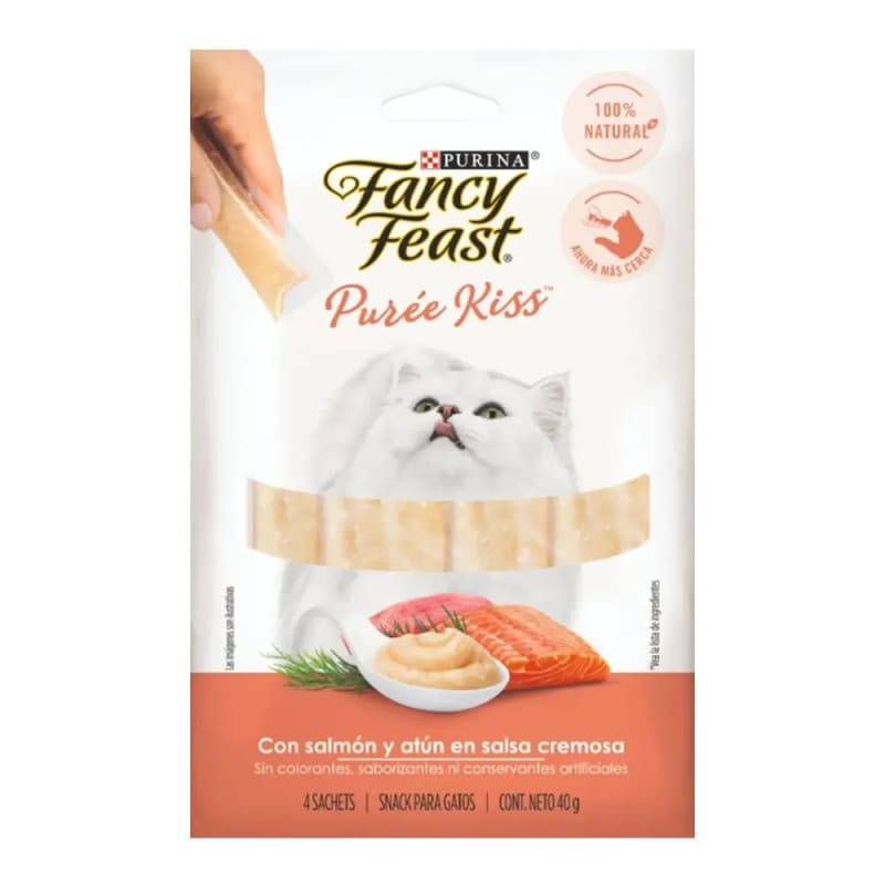 Imagen principal de Fancy Feast Purée Kiss Atún y Salmón