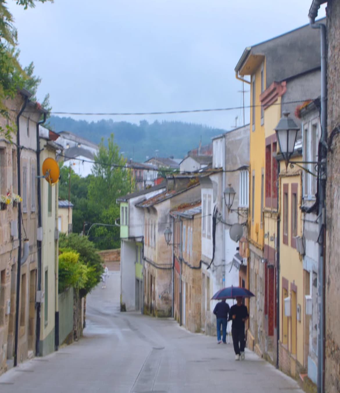 Calle peatonal en el centro histórico de Lugo