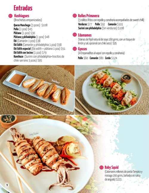 Menú de We Roll Poza Rica, página 3