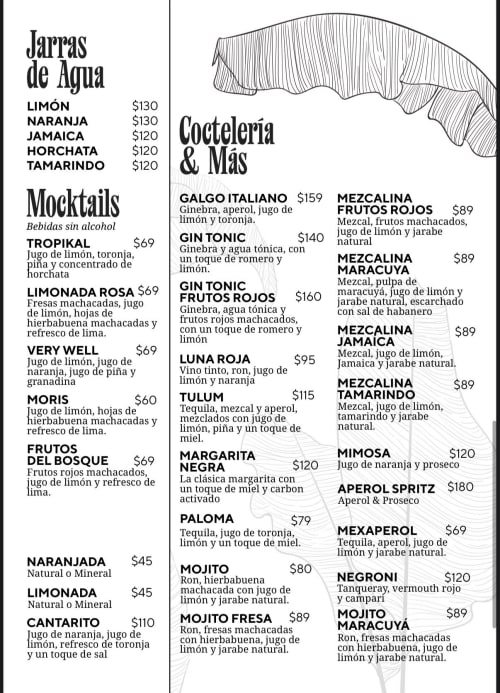 Menú de Humo & Tequila, página 3