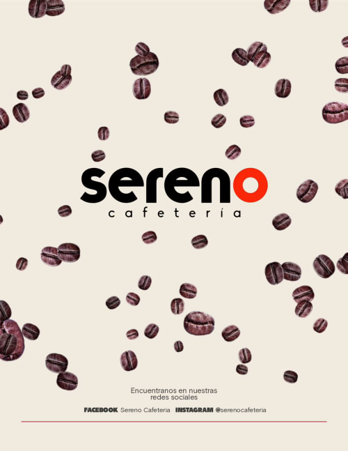 Menú de Sereno Cafetería, página 1