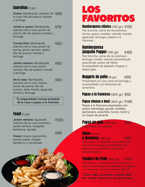 Menú de Sereno Cafetería, página 10