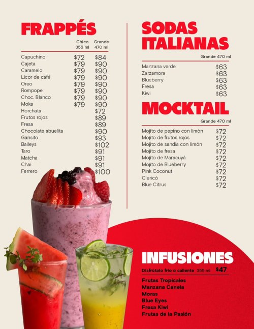 Menú de Sereno Cafetería, página 7