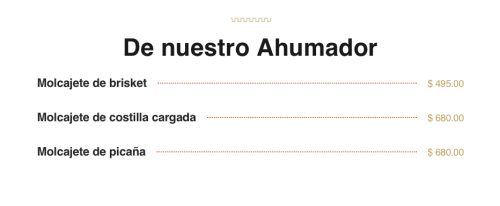 Menú de La Tradicional brasa y fuego, página 7