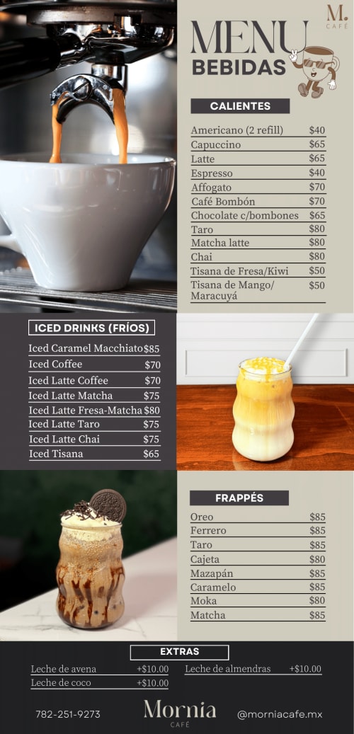 Menú de Mornia Café, página 7