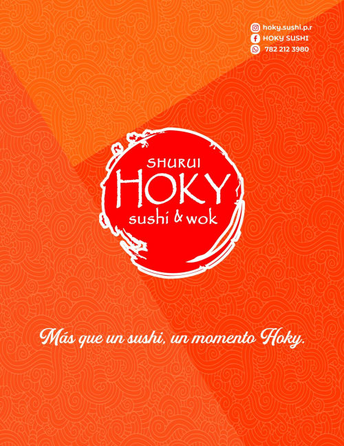 Menú de Hoky Sushi, página 1