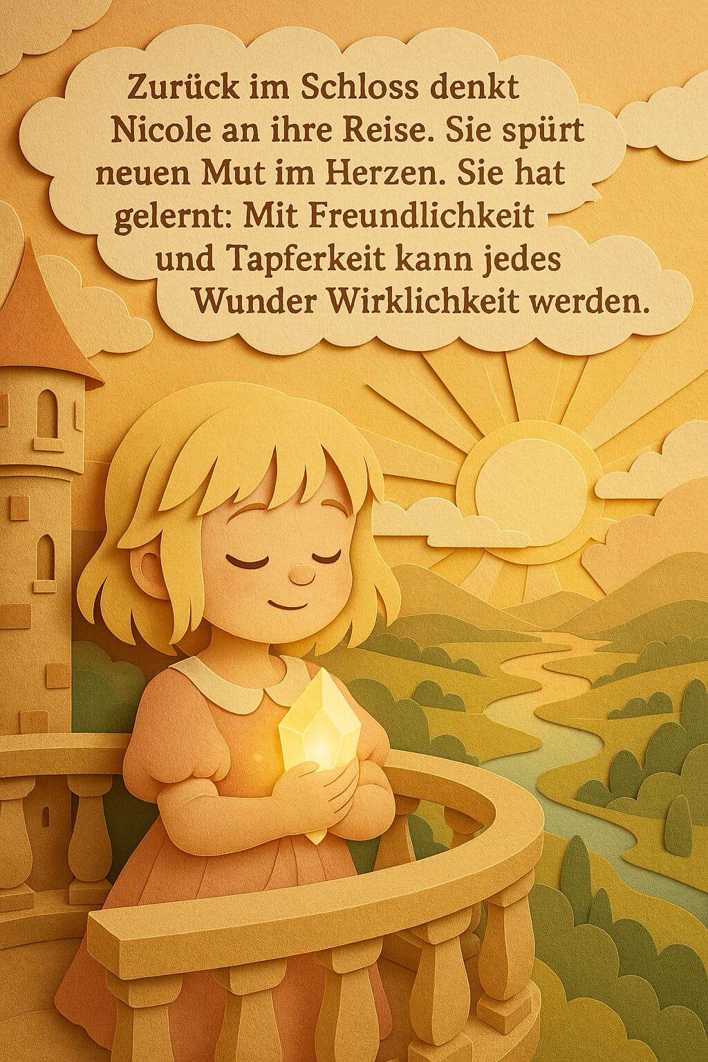 personalisiertes kinder buch layerd paper stil