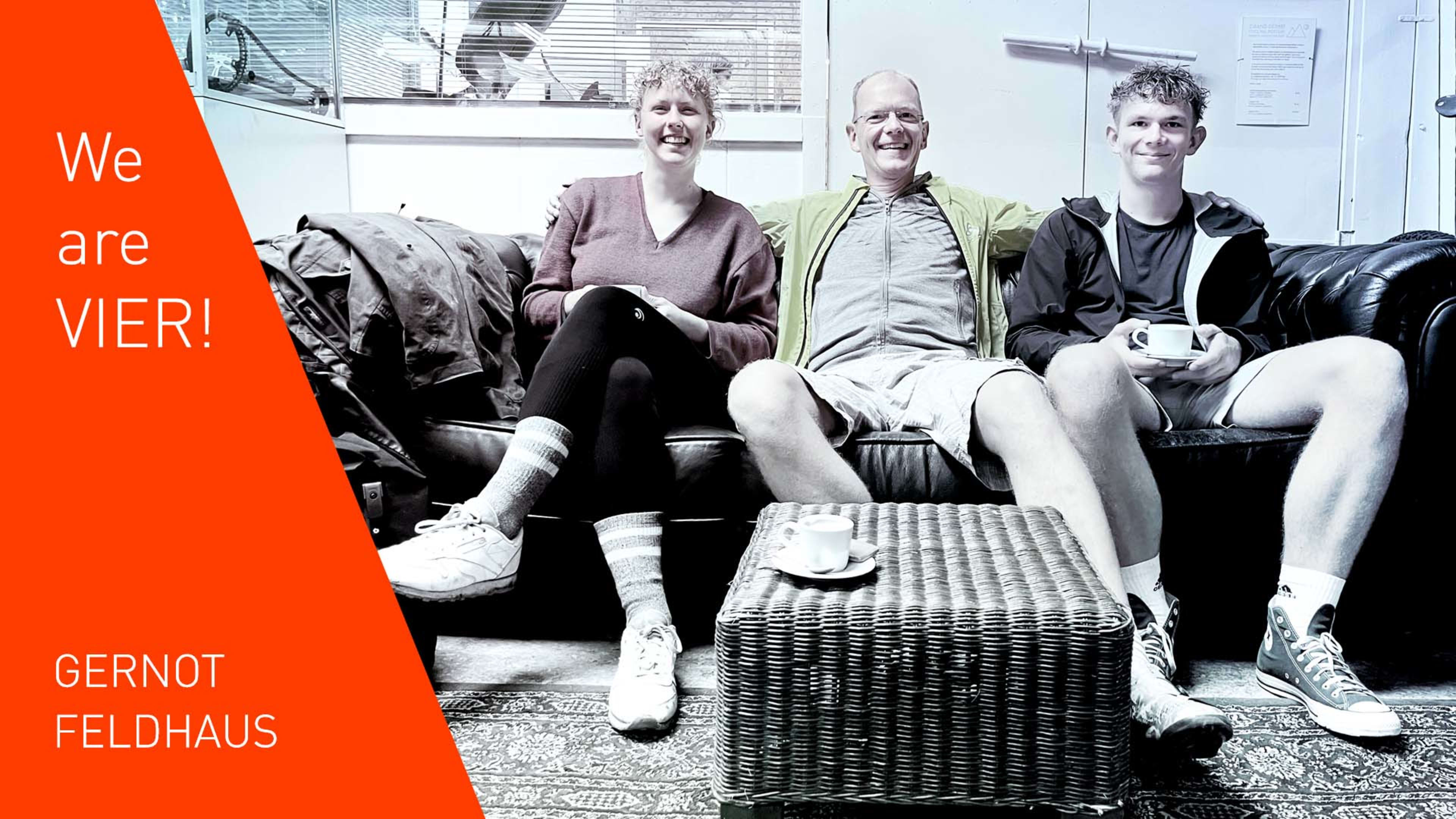 Gernot Feldhaus, VIER Business Development Manager, with two of his three children.