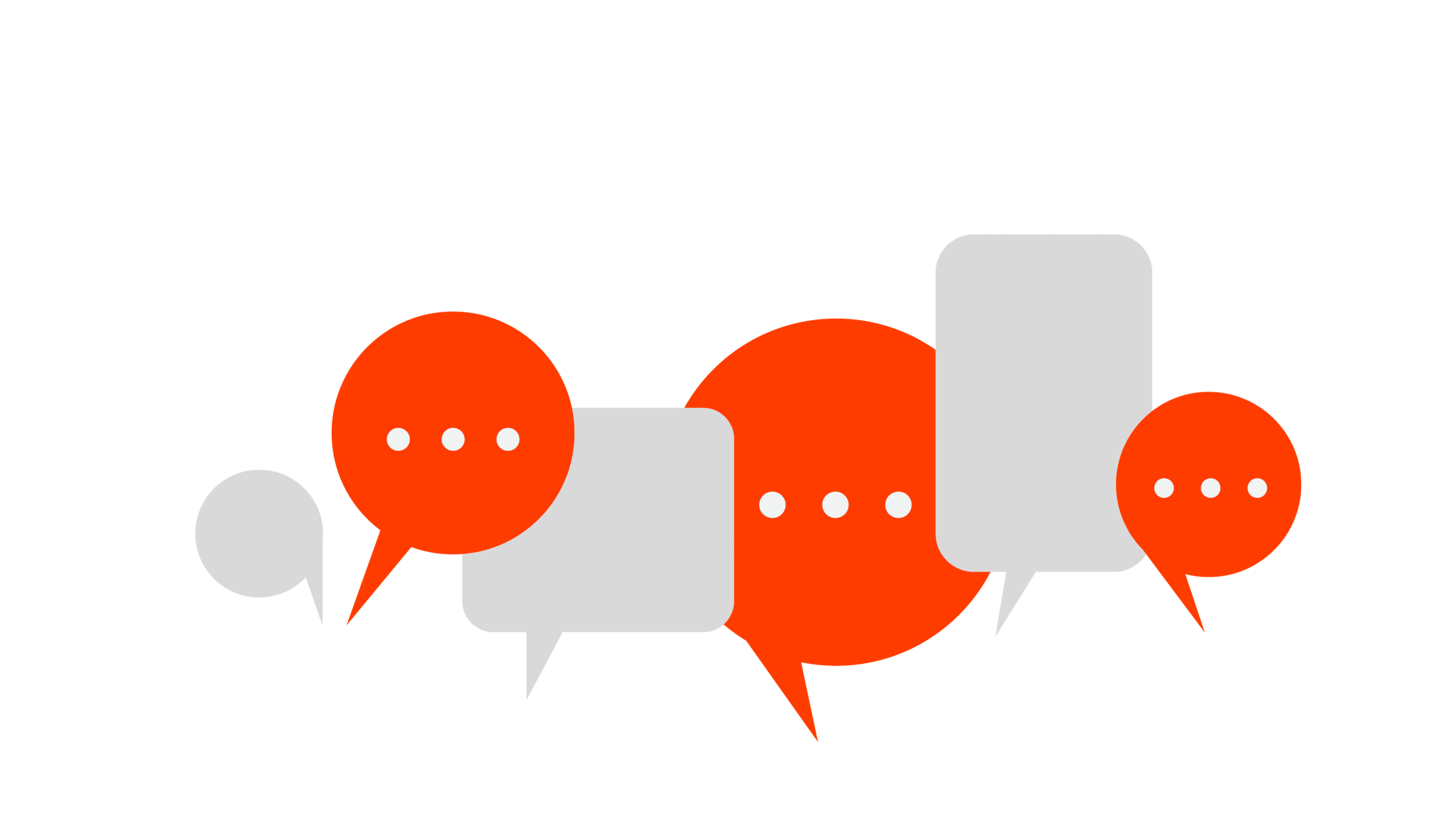 Speech Bubbles representing VIER Contact Center Essentials