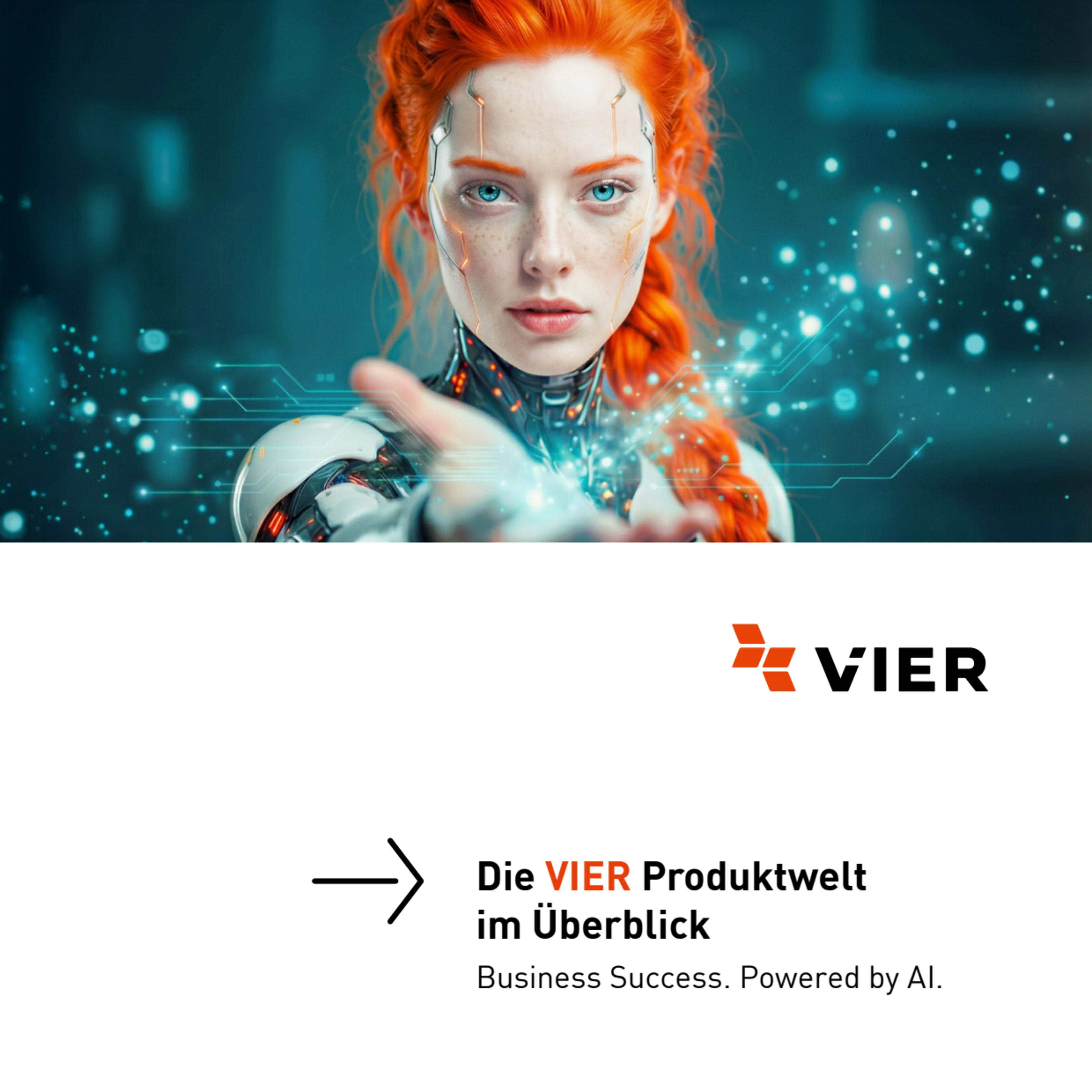 Broschüre über VIER