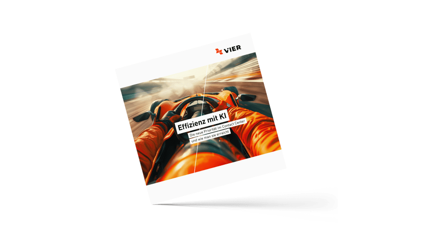Whitepaper zum Thema Effizienz mit KI im Contact Center