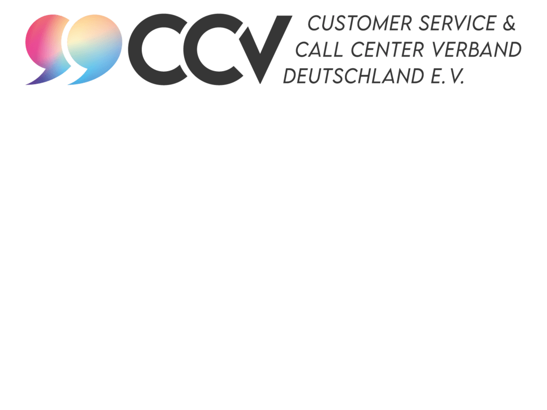 Logo des CCV, bestehend aus den Buchstaben ‚CCV‘ mit stilisiertem Anführungszeichen in bunten Farben.