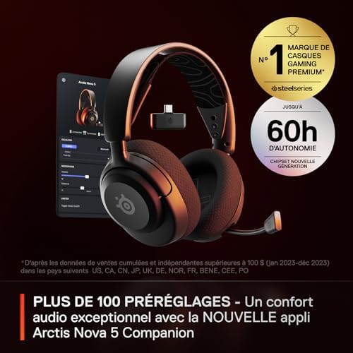 Vue 4 de Steelseries Arctis Nova Casque
