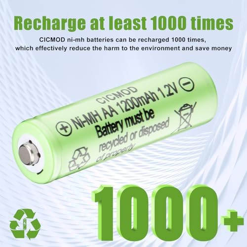 Vue 4 de Cicmod Piles Rechargeables Nimh